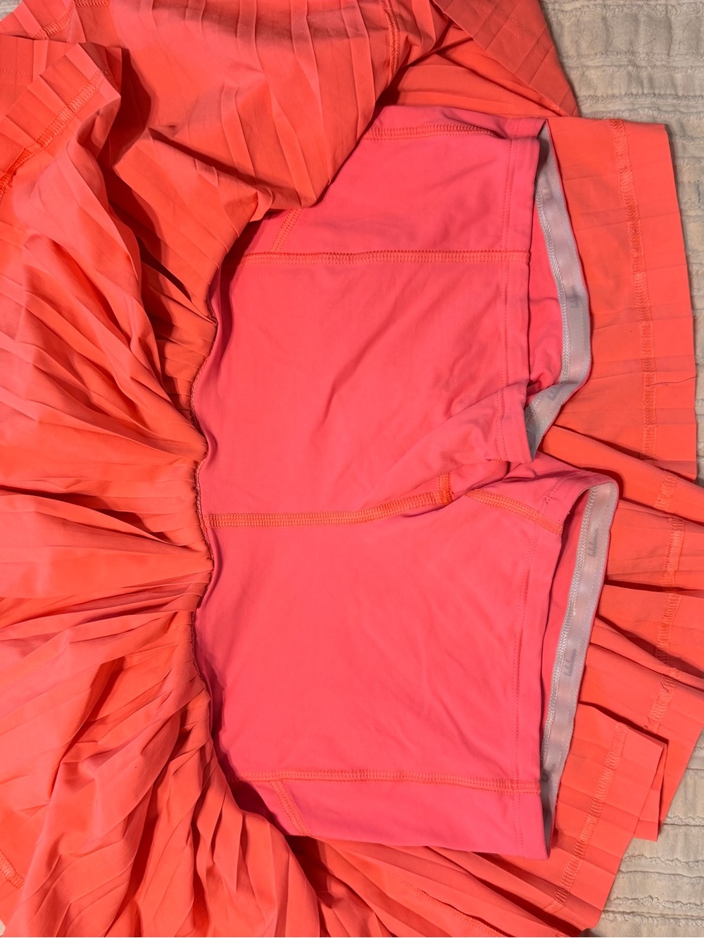 Lululemon Hot Pink Pleat to Street Skirt II Lined Tennis Athletic Workout Mini - Picture 4 of 6